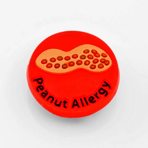 peanut allergy button bracelet